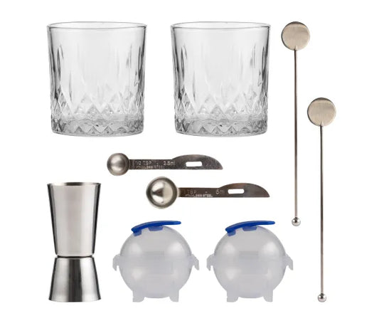 Ensemble de cocktails au whisky Premium Entertain | Rehaussez votre expérience de dégustation.