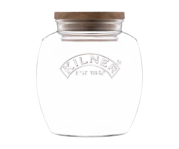 2L Universal Jar with Acacia Wooden Lid | Stylish Kitchen Storage Solution.