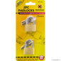 2pc Brass Padlock Set - 25mm