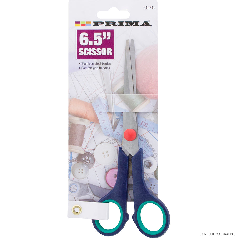 Ciseaux haut de gamme en acier inoxydable de 16,5 cm (6,5 po) avec poignée confortable.