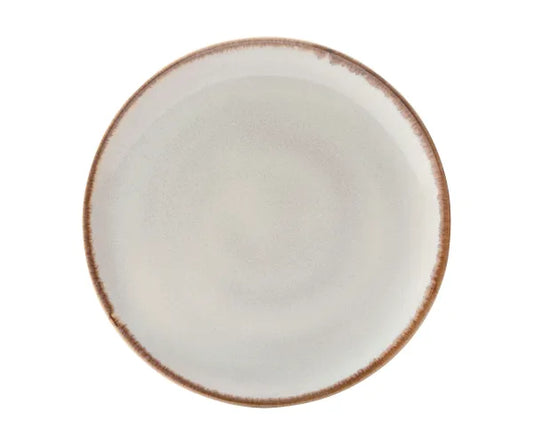 the Stylish Reactive Cream Dinner Plate | Enhance Your Dining Experience.