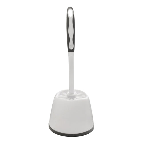 Jeu Balai WC et Support Jvl en Blanc/Gris