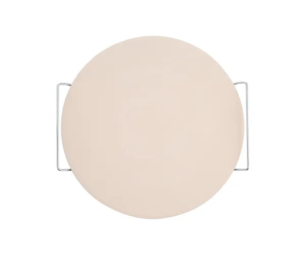 Enhance Your Pizza Experience with World Foods 13" Pizza Stone and Serving Rack.