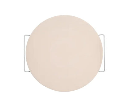 Enhance Your Pizza Experience with World Foods 13" Pizza Stone and Serving Rack.