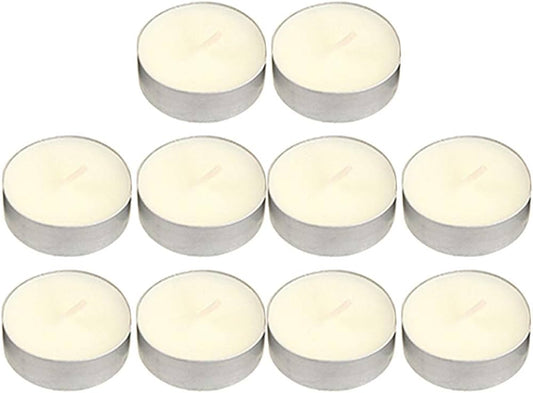 Bougies Chauffe-plat Blanches Premium x10 Créez une Ambiance avec une Lumière Longue Durée