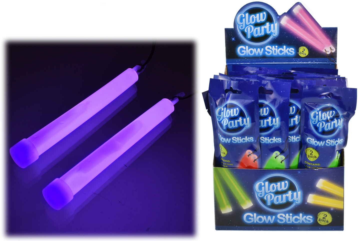 Glow Party 2 Pieces 6" Glow Sticks