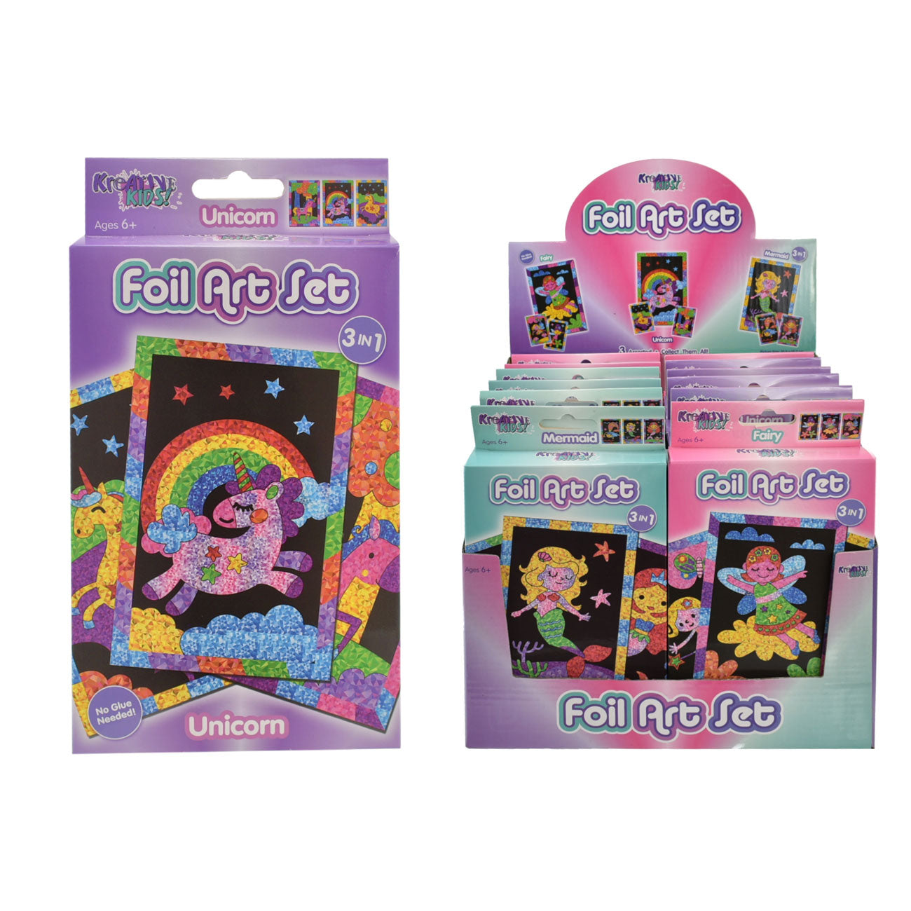 Foil Art Sets: Vibrant Creations in Colour Boxes & Display Boxes