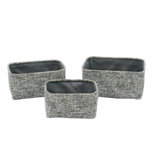 Organisez avec style grâce au lot de 3 paniers de rangement rectangulaires en papier Urban.