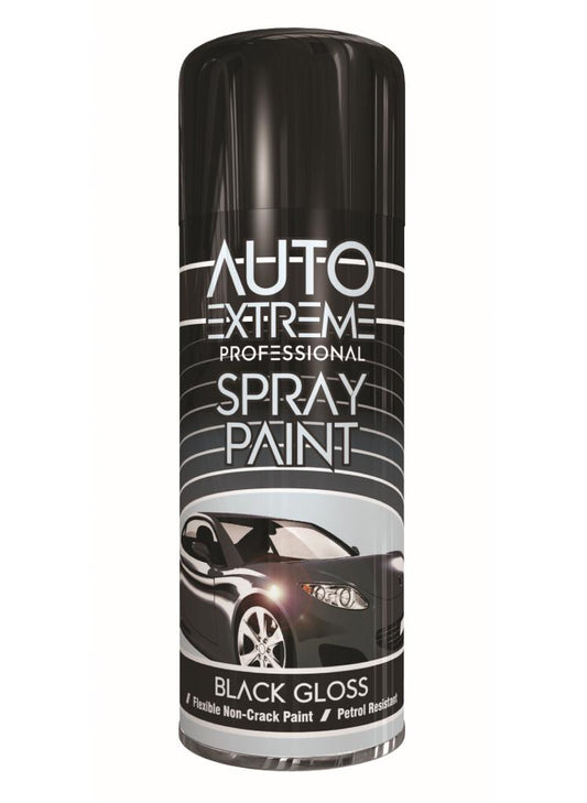 Premium AX Black Gloss Spray Paint 400ml - Professional Finish for DIY Projects