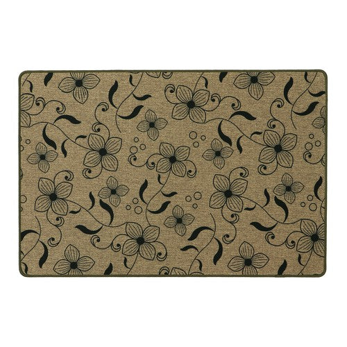 Tapis Élégance - Fleurs : Sublimez Votre Espace avec l'Élégance Florale (environ 50x75cm).