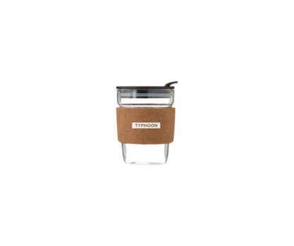 Élevez votre rituel matinal avec la tasse à café en verre Botanics de 12 oz.