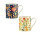 Wild Flower Fine China Assorted Mugs 400ml Elegant Floral Tea Cups