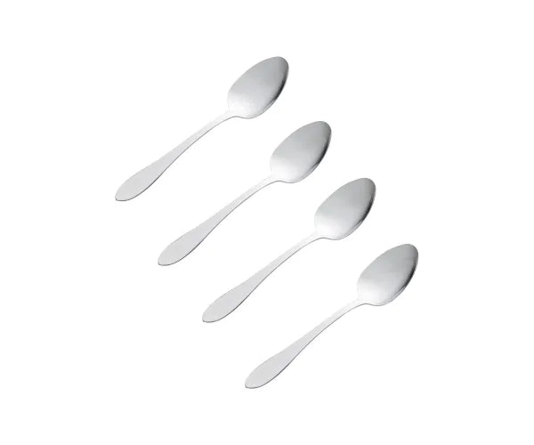 Lot de 4 cuillères à thé Everyday Breeze 18/0 | Couverts en acier inoxydable de qualité supérieure.