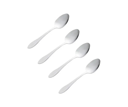Lot de 4 cuillères à thé Everyday Breeze 18/0 | Couverts en acier inoxydable de qualité supérieure.