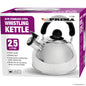 2.5L Stainless Steel Whistling Kettle with Mirror Finish - Elegant Chrome Addition for Your Kitchen