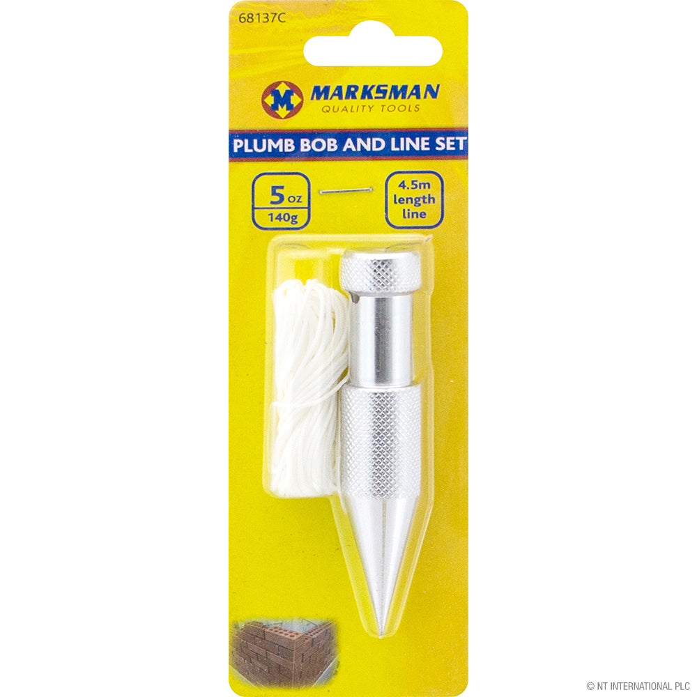 5oz Plumb Bob & 4.5m Line Set for Accurate Measurements