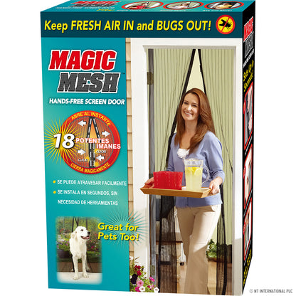 Transformez votre maison avec la moustiquaire de porte Magic Mesh - Noire