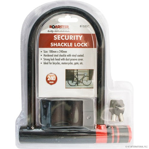 Heavy-Duty Security Shackle Lock - 180mm x 240mm | Protect Your Property.
