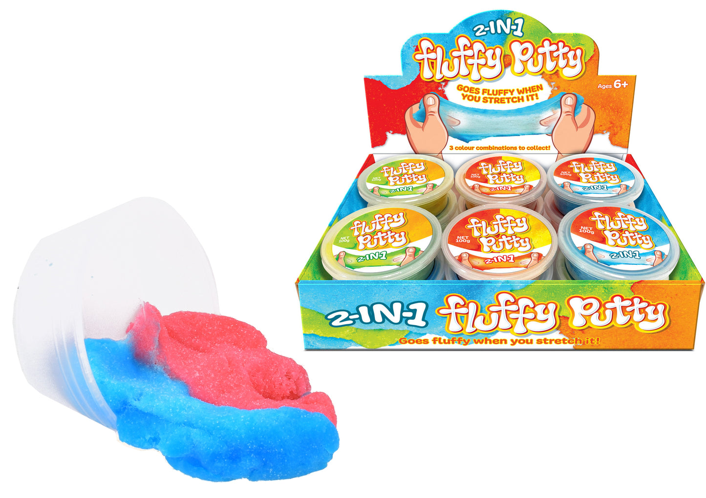 Soft & Fluffy Putty 100g: Premium Quality in a Display Box