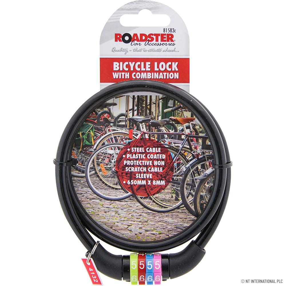 Secure Your Ride with a 4 Digit Combination Bike Lock | 8 x 650mm .