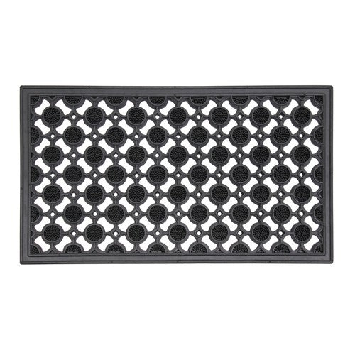 Améliorez votre entrée avec le tapis de porte durable en caoutchouc Elipses.
