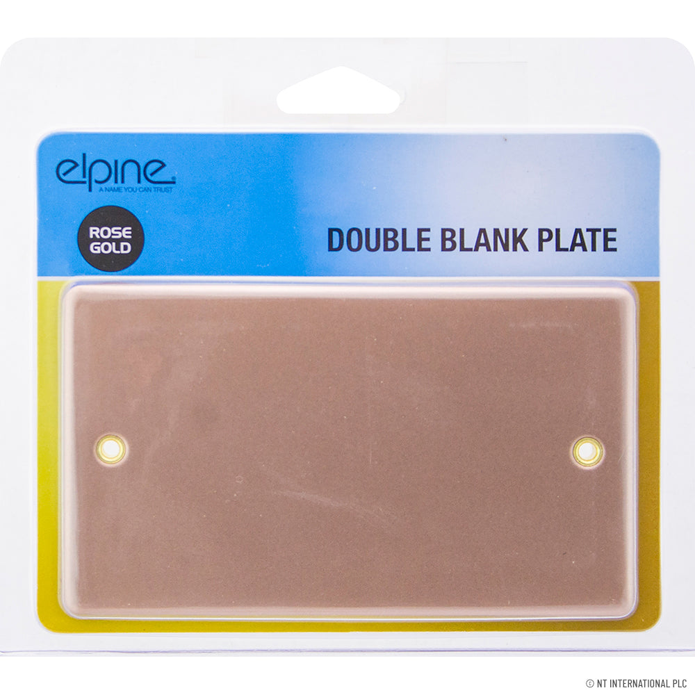 Elevate Your Space with our Double Bank Plate in Luxurious Rose Gold - Exquisite.