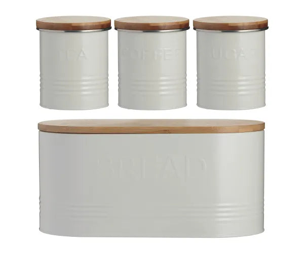 Organisez en toute simplicité : Ensemble de rangement 4 pièces Typhoon Essentials Cream.