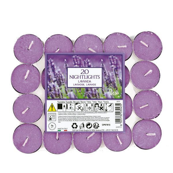 Les nuits avec les bougies Petali à la lavande