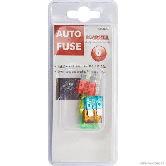 Essential 6pc Car Auto Fuses for Reliable Vehicle Maintenance