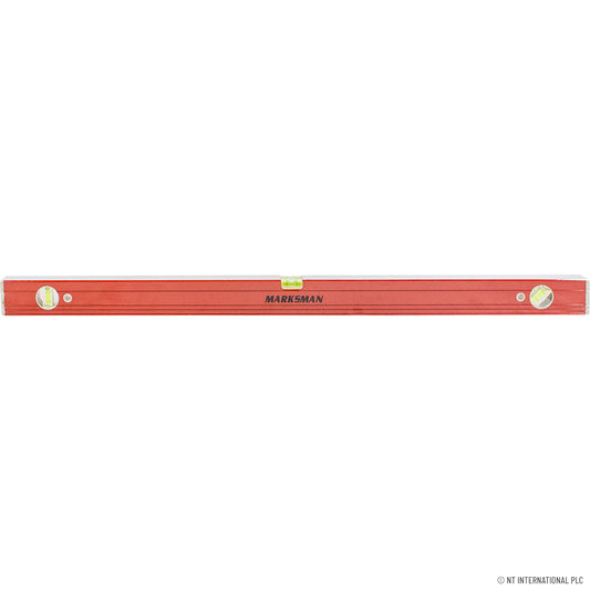 Niveau à bulle en aluminium 90 cm rouge éclatant - Idéal pour des alignements précis