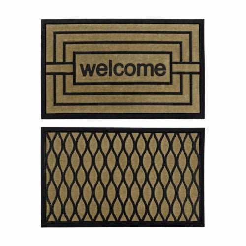 Vienna Scraper Mat 45x75cm: Durable Entryway Solution - Assorted Designs.