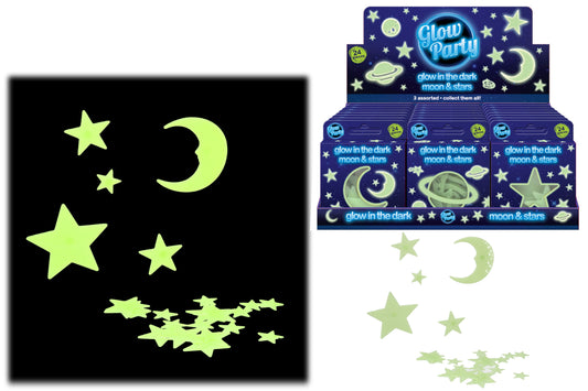 Glow In The Dark Moon & Stars: Illuminate Your Space with Enchanting Display Box