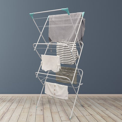 Efficient 3 Tier Clothes Airer - 14m White