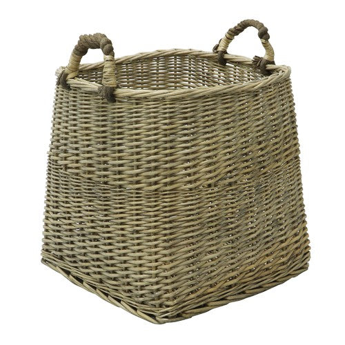 Stylish Willow Log Basket - Antique Wash | Perfect for Home Decor.