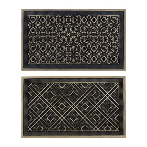 Grattoir à picots en caoutchouc Havana – Couleurs assorties | 45x75cm | Tapis d'extérieur durable.