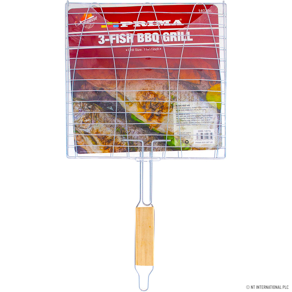 Barbecue 3 poissons - Design compact 28 x 28 x 53 cm