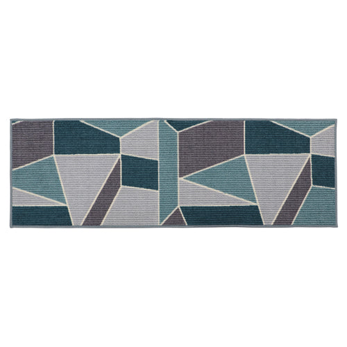 Chemin de couloir lavable en machine Fiora - Bleu canard 50x150cm environ | Le parfait mélange de style et de praticité.