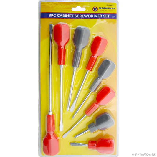 8pc Cabinet Screwdriver Set for DIY Enthusiasts