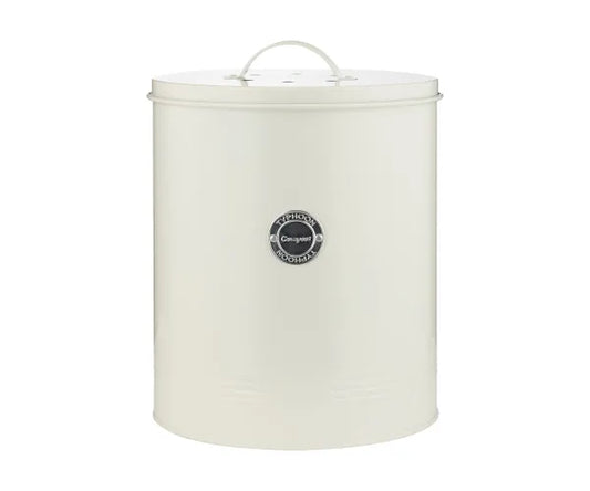 Upgrade Your Kitchen with the Living Cream 5L Compost Caddy.