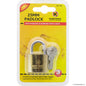 25mm Brass Coated Padlock - Single Premium Lock for Ultimate Protection