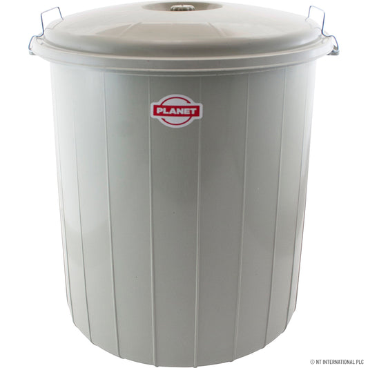Achetez la poubelle verrouillable n° 4 grise de 70 L en ligne - Gardez votre espace propre et ordonné.