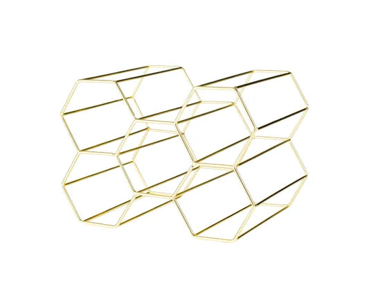 Elevate Your Home Bar with Our Elegant Barware Gold Bottle Rack.