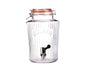 Vintage Clip Top Drinks Dispenser 5L Retro Glass Beverage Jar