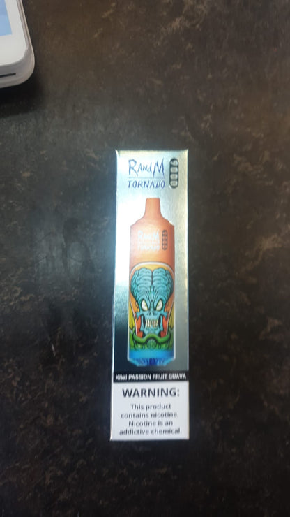 R and M Tornado Kiwi Passion Fruit Guava Vape Flavor