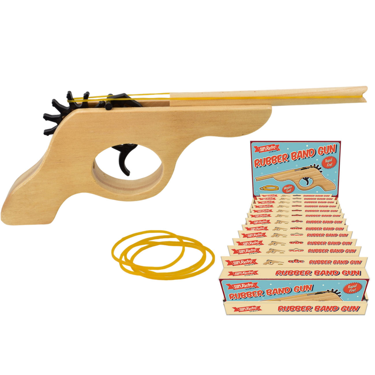 Rubber Band Gun - Colour Box/Display Box | Fun Toy for Kids & Adults