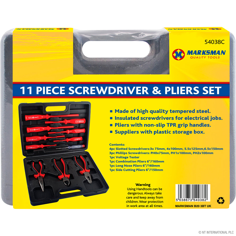Notre jeu de tournevis et pinces 11 pièces de haute qualité – Les outils essentiels pour tout bricoleur passionné !