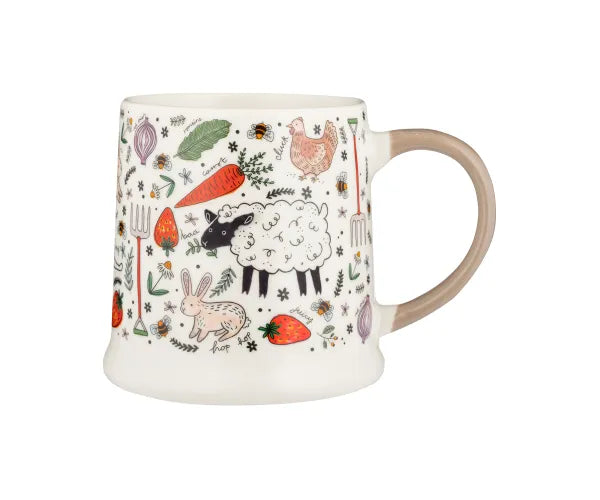 Mug de Campagne Charmant 380ml - Vaisselle Rustique Chic