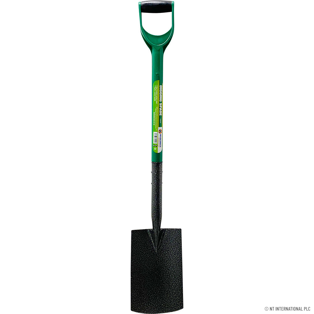 Bêche de jardinage durable avec manche enrobé de plastique | Essentiels de jardinage.