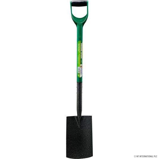 Bêche de jardinage durable avec manche enrobé de plastique | Essentiels de jardinage.