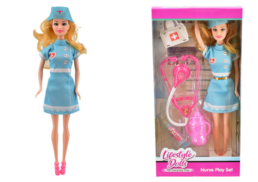 Adorable 11" Doll Nurse: Perfect Gift in Window Box